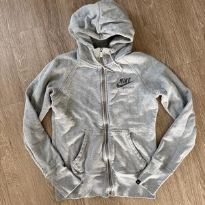 Nike sportswear gray full zip hoodie sz M